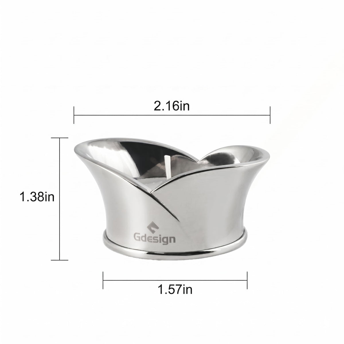 Gdesign Stainless Steel Napkin Ring, Decorative Napkin Holder for Dining Table Decoration, Gifts, Setting for Party, Wedding, Christmas, Thanksgiving and Birthday