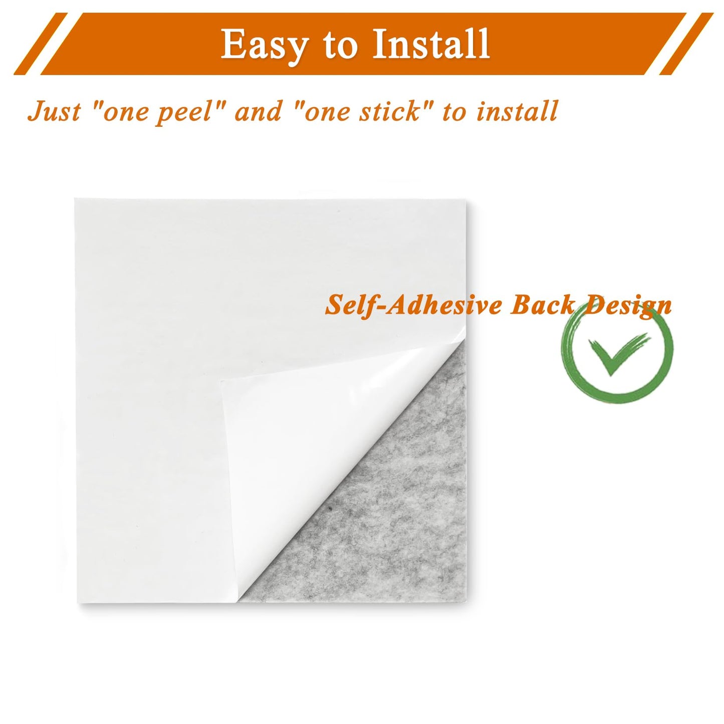 HULAVO Square Felt Cork Bulletin Board Tiles, Self Adhesive DIY Felt Pin Board for Wall 30" x 20" with 35 Pushpins for Office School Home Wall Decor Stickers Memos Photos Display (Gradual Grey& Camel)
