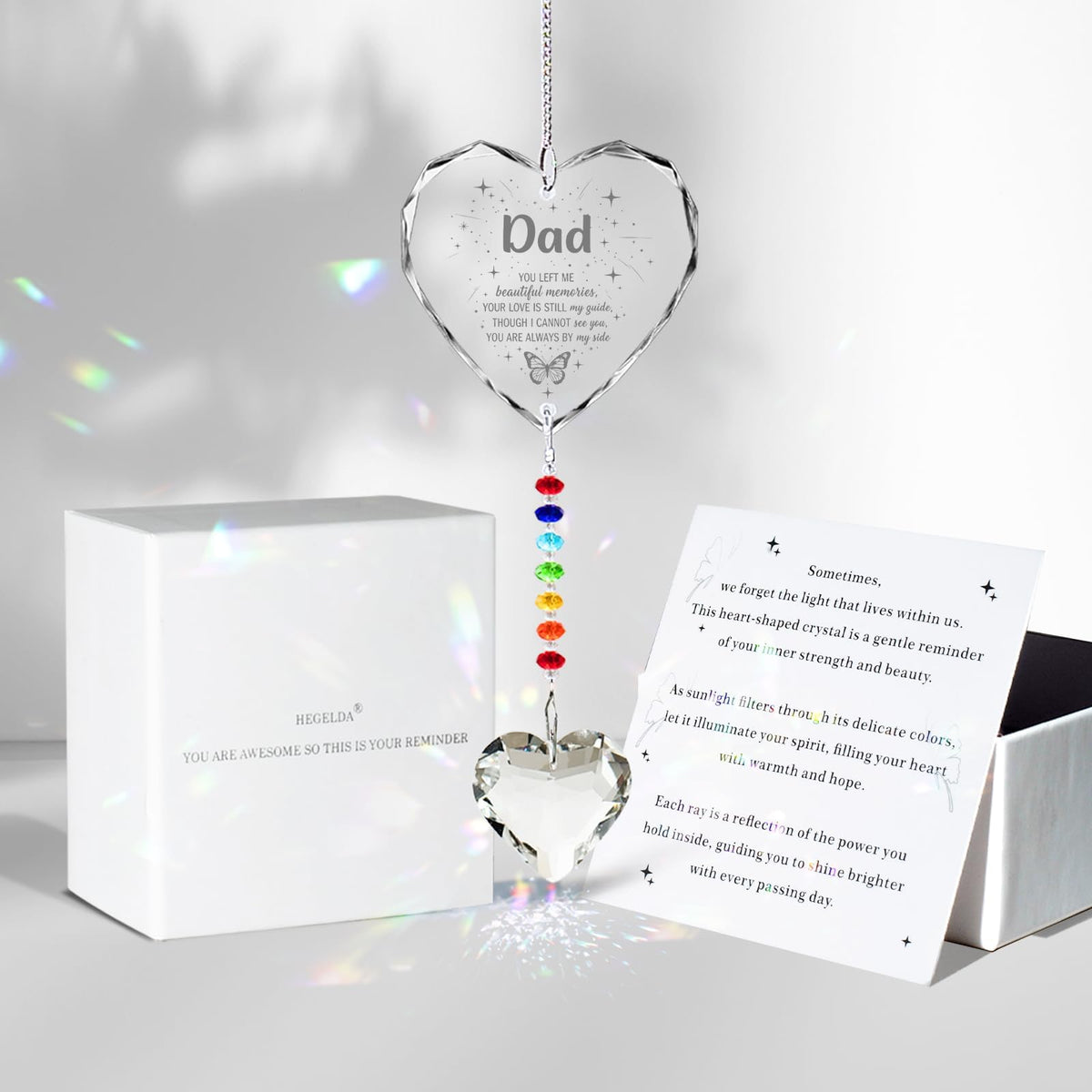 Hegelda Birthday Gifts for Women Friendship,Valentines Day Inspirational Gifts for Her Friends Coworkers Girlfriend Wife Mom Daughter Sister Aunt Crystals Suncacther
