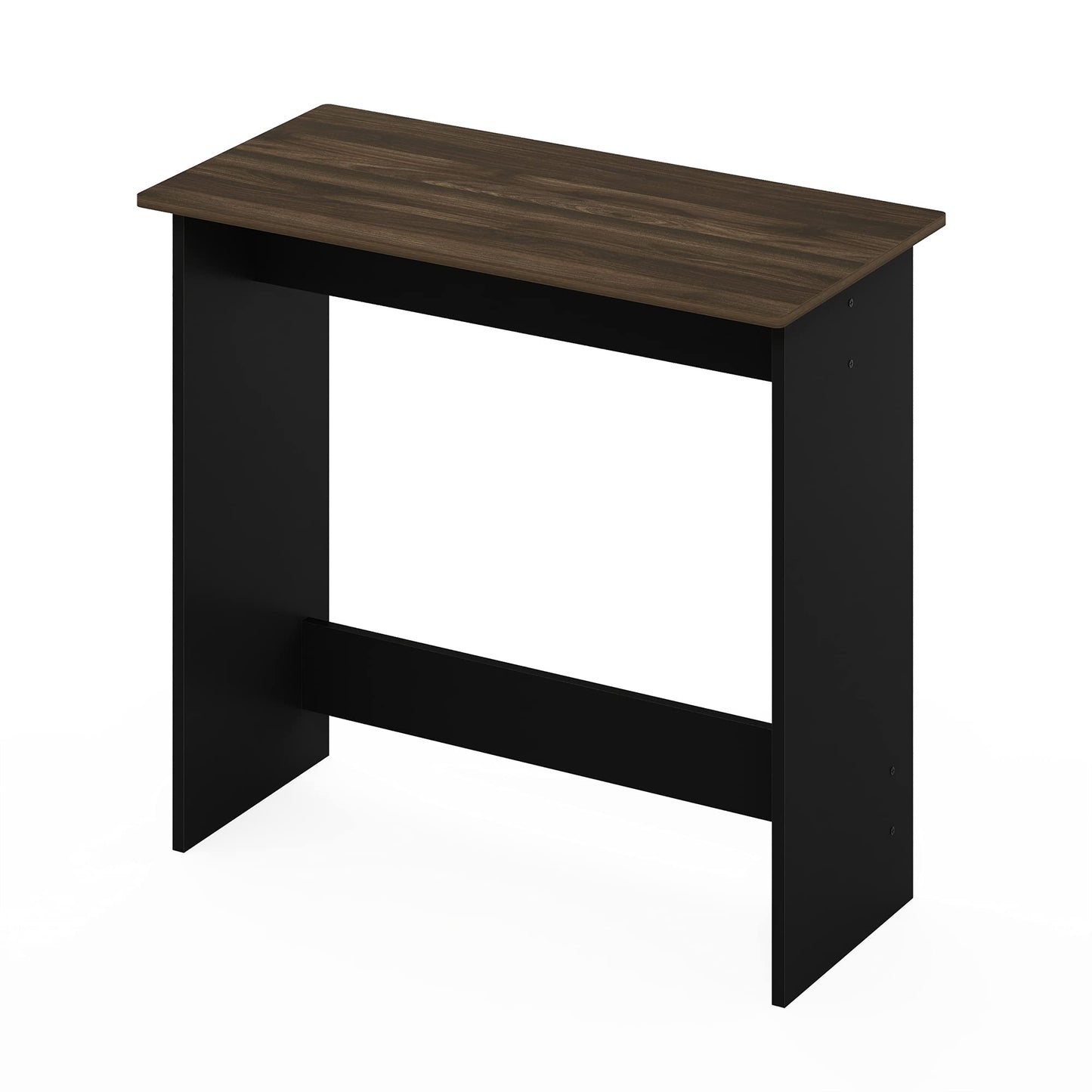 Furinno Simplistic 31-Inch Rustic Brown Computer Desk, Small Office Desk, Rectangular Home Office Desk with Drawers, Gaming Desk for Home Office, Bedroom, Study Room, Brown Walnut