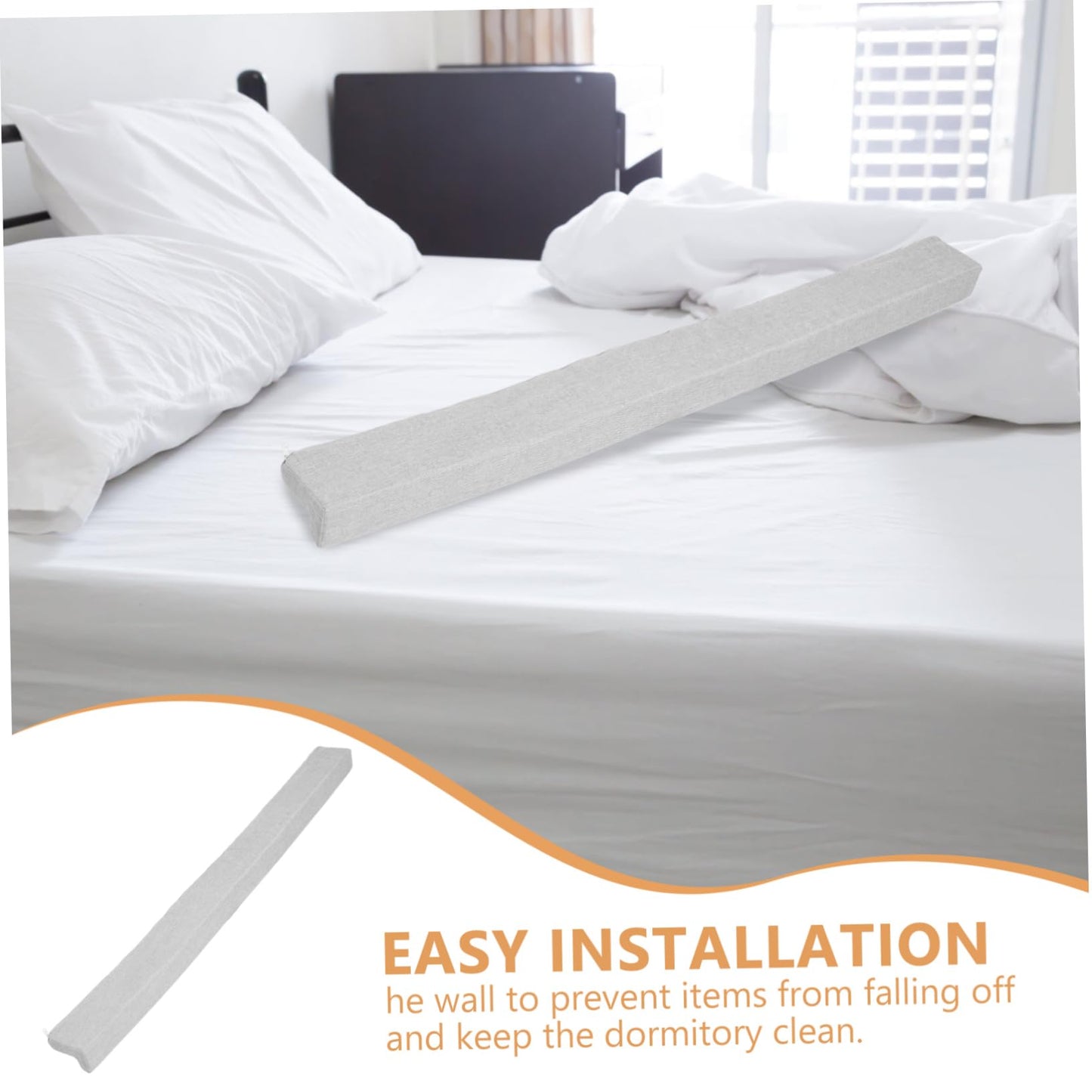 Healifty Bed Gap Filler 47.24X3.93X2.36In Non Slip Mattress Wedge Space Filler Cushion for Bed Wall Gaps Sofa Crack and Headboard Gaps in Dorms and Homes