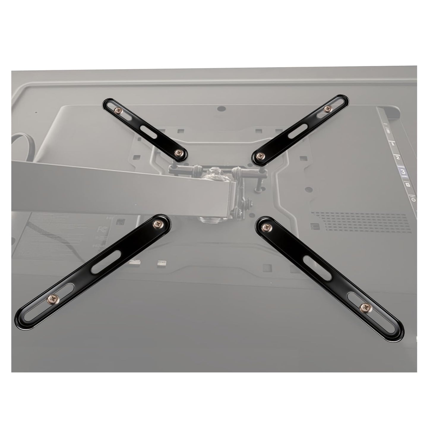 Dedomy VESA Mount Adapter Kit, Universal TV Bracket Extender Converts 200x200 to 400x400 & 300x300mm, Heavy Duty Steel Plate for 32-55 Inch Screens, 66 LBS Capacity