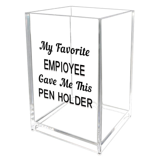 ZuEiiDop Boss Gifts for Women Men Christmas Valentines Day Birthday Appreciation Gift for Boss Lady Leader Supervisor Manager Director Bosses Day Gifts for Her Him Bosses Acrylic Pen Holder Pencil Cup