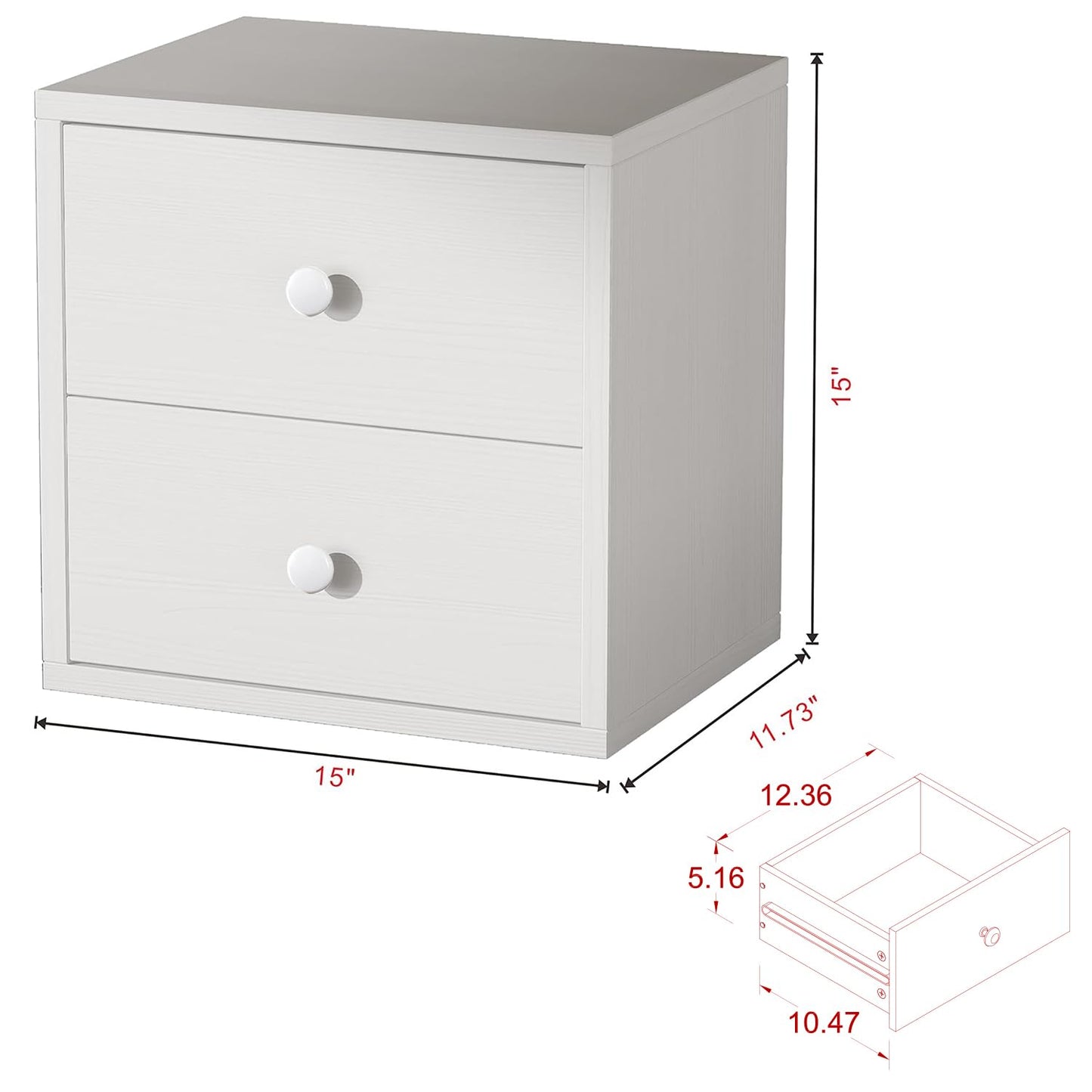 FUSUNBAO Magic DIY Cube Storage Organizer Stackable Cubes for Home Books Clothes Toy-Modular Cubby Storage System-Office Cubical-Bookcase Closet (Pure White-Washed, Drawer Cube)