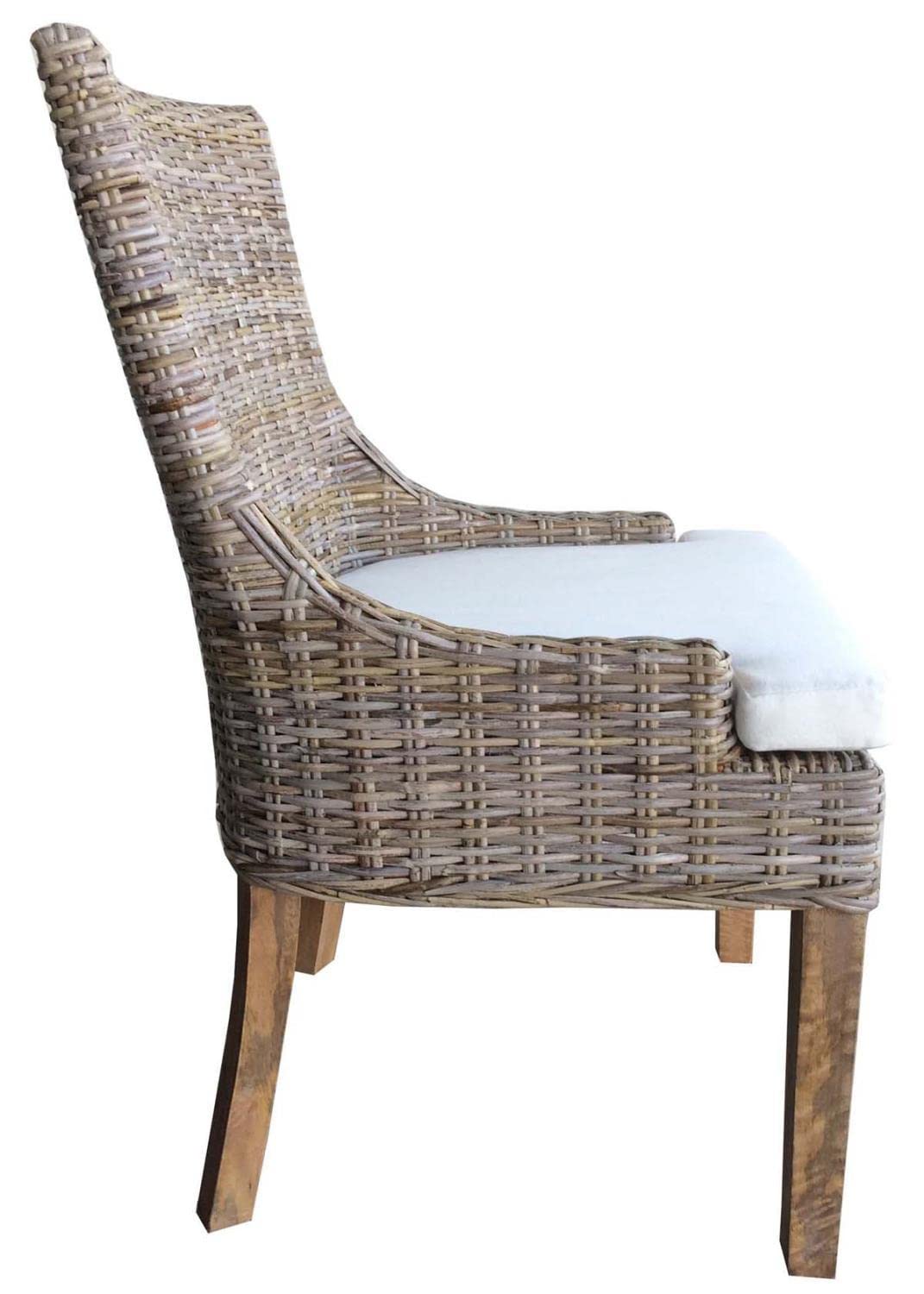Padma's Plantation Alfresco Dining Chair, Set of 2 Kubu Grey