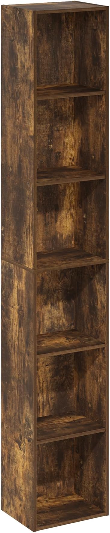 Furinno LUDER Book Shelf, 6-Tier Tall Modern Bookshelf, Bookcase