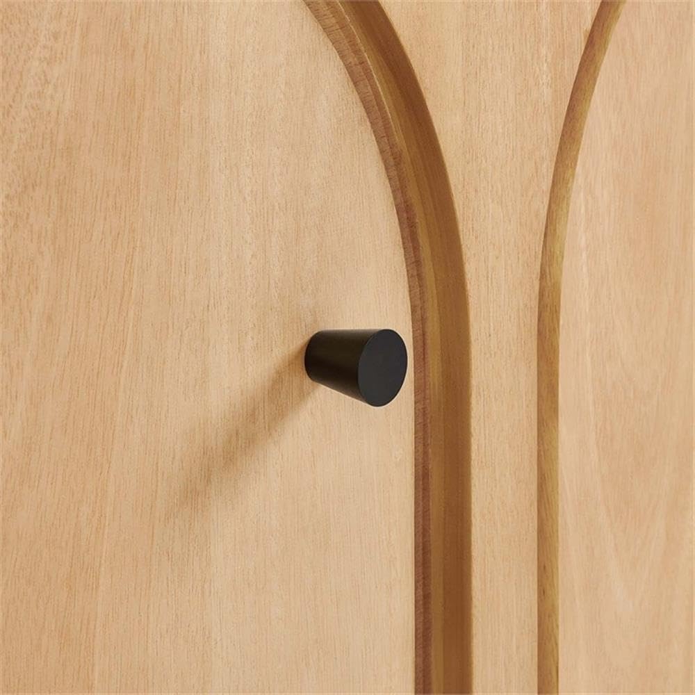 Modway Appia 53.4 Inch 3 Door Storage Cabinet in Oak Wood Veneer - Arched Door Accent Credenza - Modern Sideboard - Adjustable Shelf Buffet - Mid-Century Storage Furniture - Console TV Stand