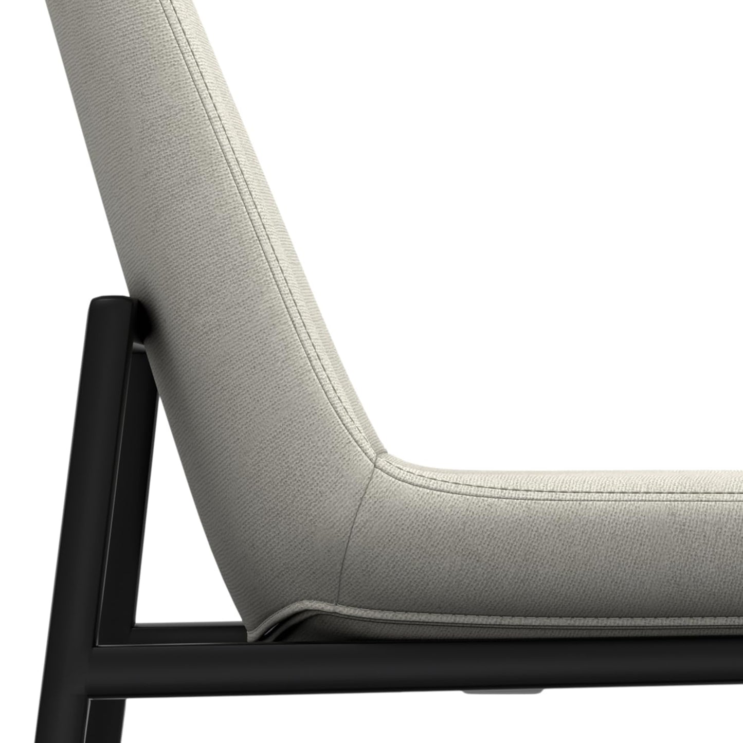 SIMPLIHOME Savannah Dining Chairs - Upholstered Black Metal Frame and Linen-Style Fabric Chair Set in Natural, Modern Dining Room Seating with Armless Ergonomic Design and Padded Seat (Set of 2)