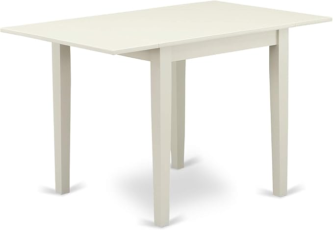 East West Furniture NDVA3-LWH-C 3 Piece Kitchen Table & Chairs Set Contains a