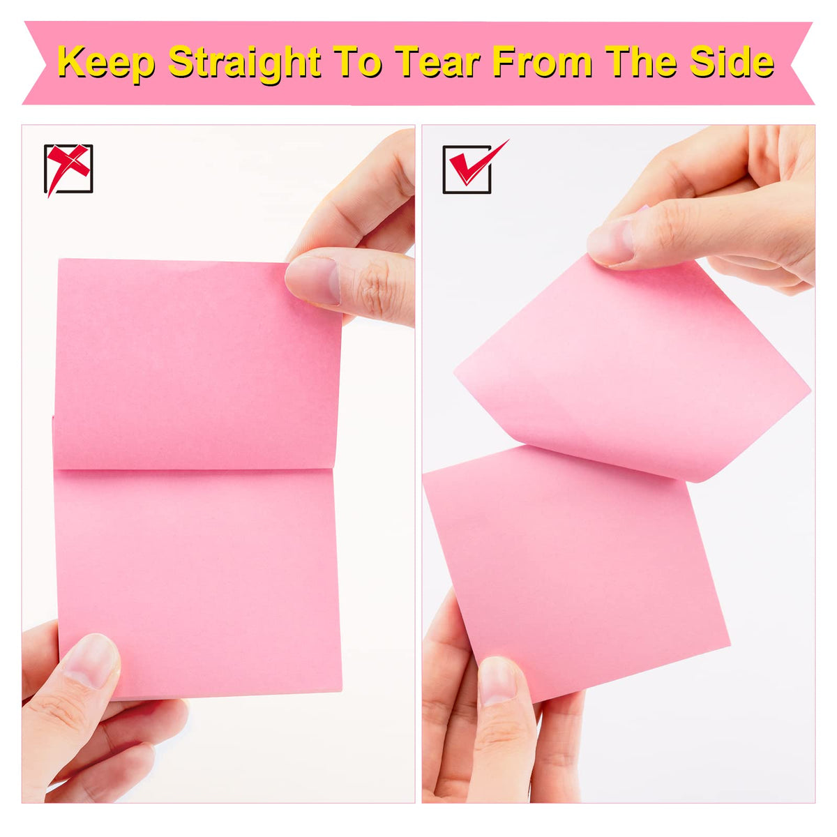 Fainne 120 Pack Sticky Notes Bulk 3 x 3 inch Self Stick Note Pads Multicolor Paper Memo for Office School Supplies Student Teacher Classroom Back to School Essentials, 50 Sheet/Pad(Vivid Color)