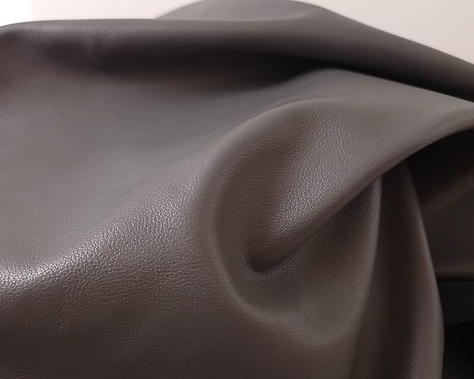 NAT Leathers | Gray Soft Faux Vegan Leather PU | 4 Yards Cut by The Yard |