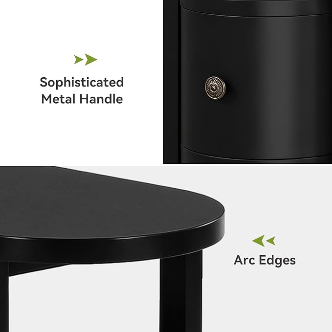 LITTLE TREE Solid Wood End Table Set 2