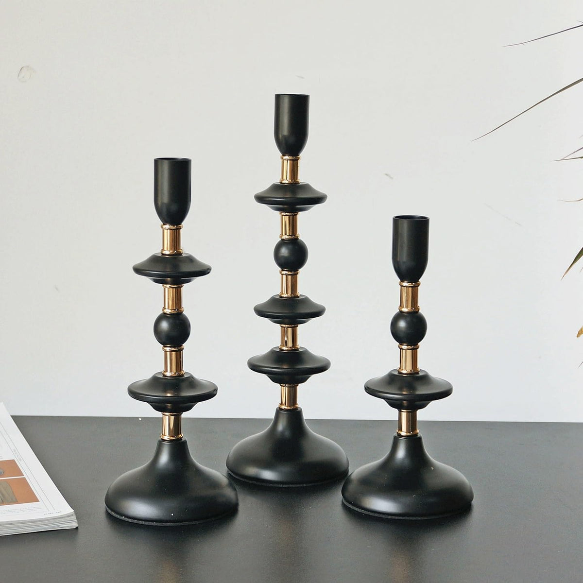 Candlestick Holders Candlestick Iron Decorative Ornament Candle Pedestal Candle Holders ﻿for Dinner Room Table ﻿ Candle Holders(Small)