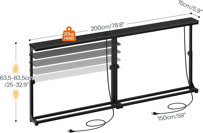 HOOBRO Narrow Console Table Set of 2