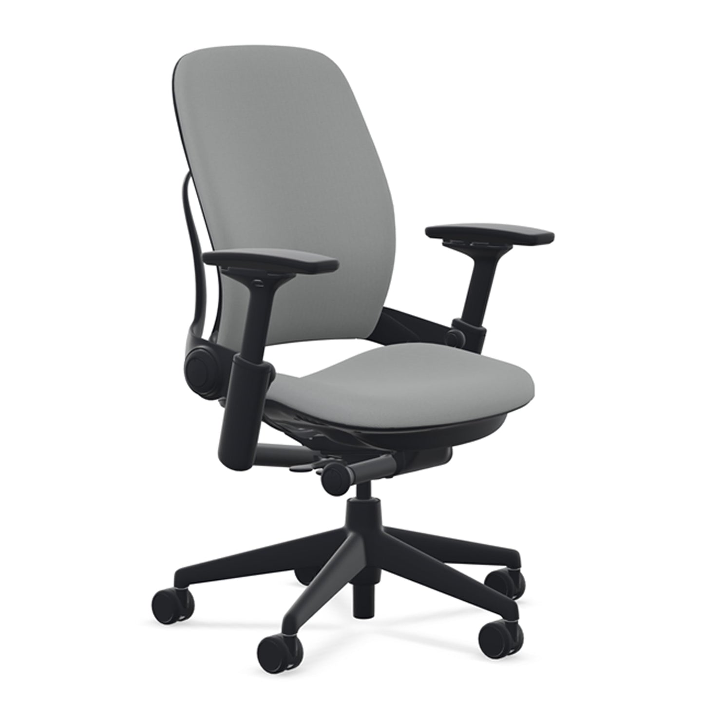 Steelcase Leap Upholstered Hard Casters - Blue Nickel