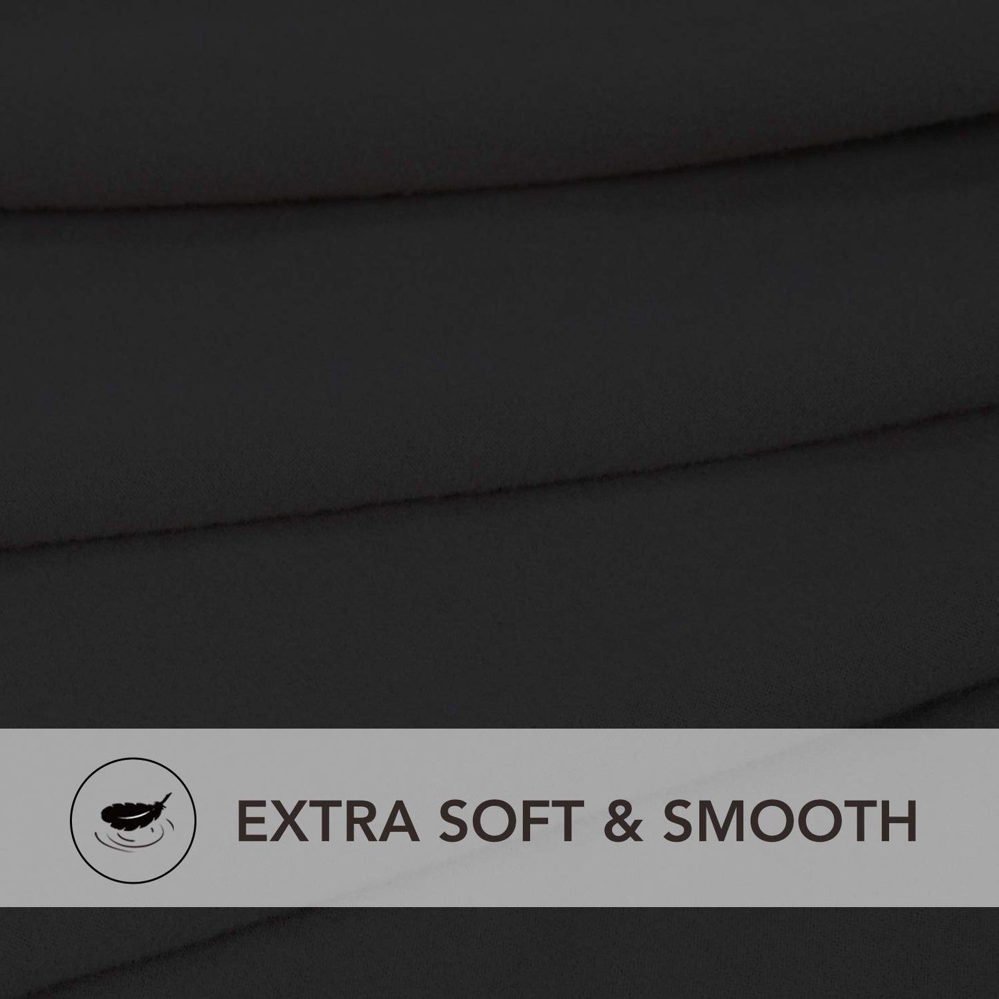 PureFit Super Stretch Sectional Couch Covers - 2 pcs Non Slip Sofa Covers with Elastic Bottom for L Shape Sectional Sofa Couch, Great for Kids & Pets (3 Seat Sofa + 3 Seat Chaise, Black)