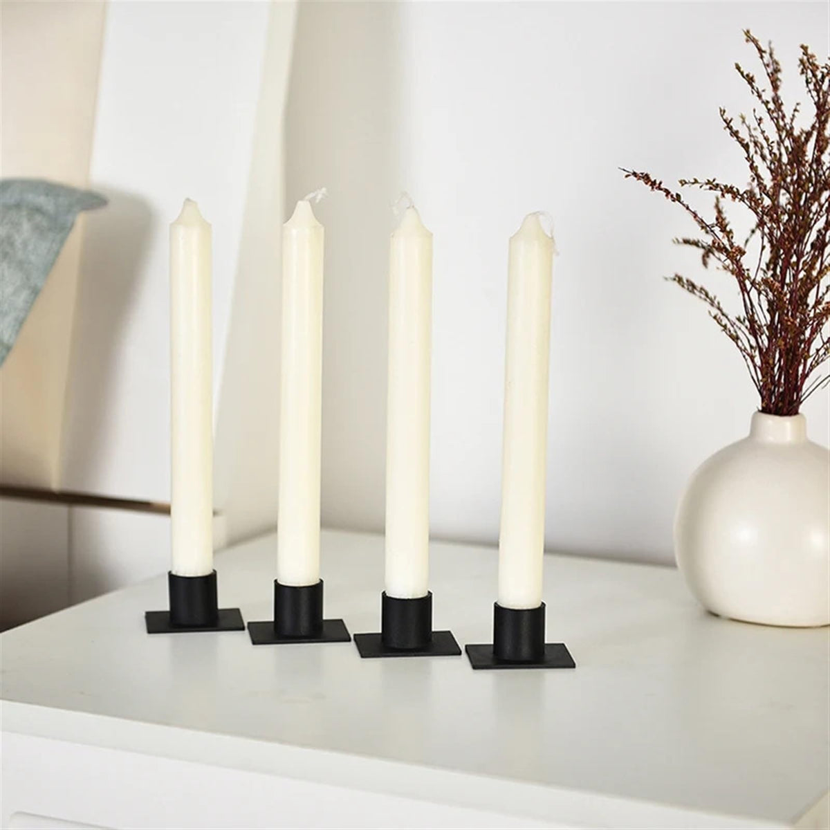 Candlestick Holders European Iron Candlestick Restaurant Candle Base Retro Metal Candlestick Holder Candle Cup Candle Holders (Color : A2)
