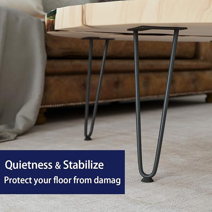 SMARTSTANDARD 12 Inch Heavy Duty Hairpin Furniture Legs, Metal Home DIY Projects