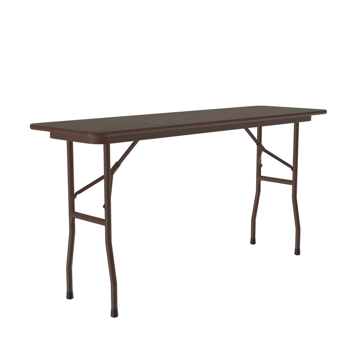 Correll 18"x72" Commercial Duty Folding Table, Walnut High Pressue Laminate Top, 3/4" Core (CF1872PX-01)