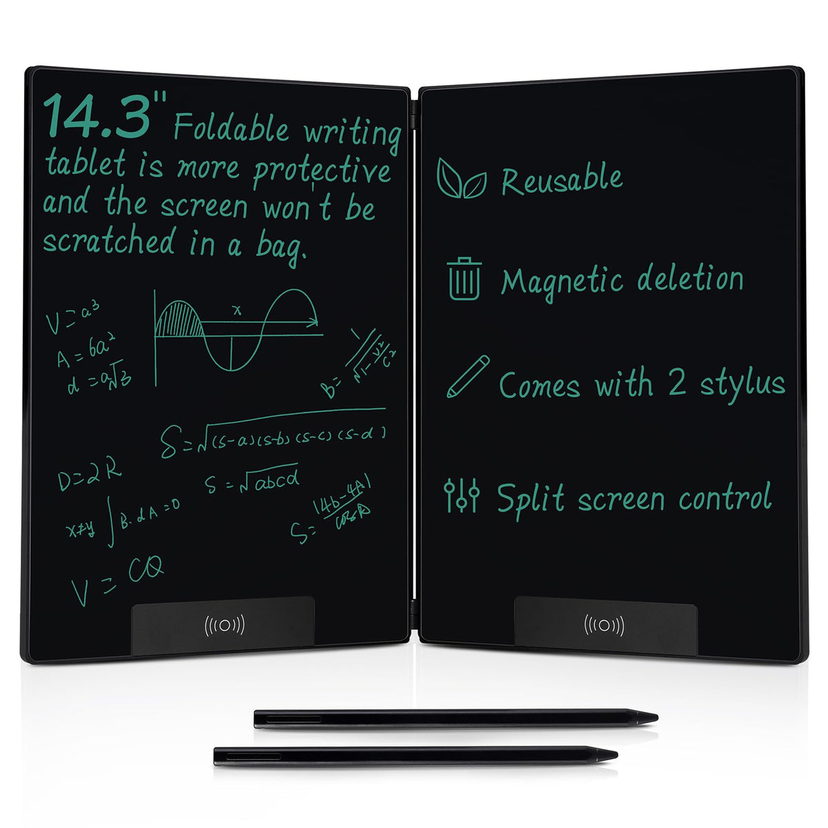 LCD Writing Tablet for Adult: 14.3 Inch Fold Screen Notepad Portable