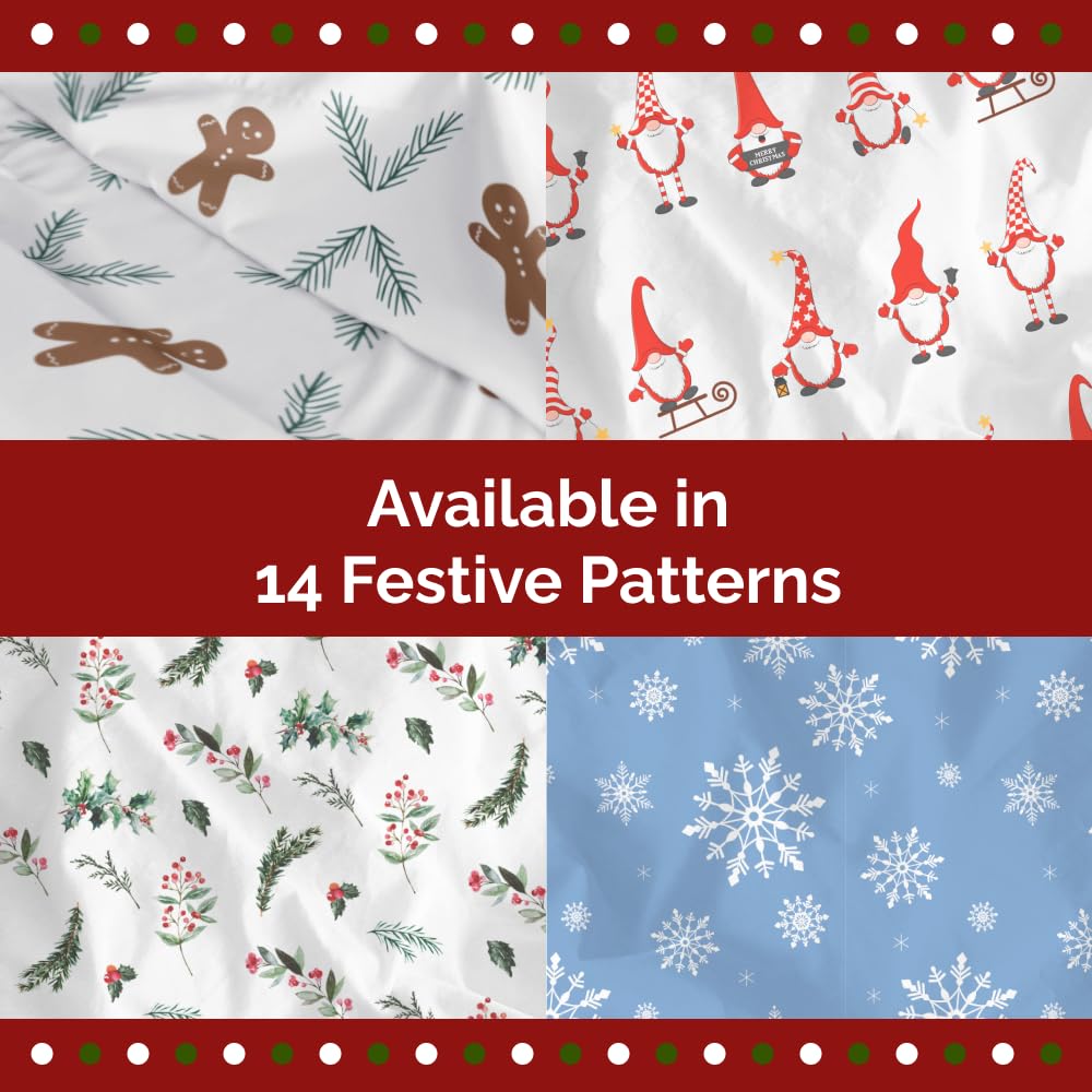 Christmas Duvet Cover Queen Size Set - Extra Soft Queen Duvet Cover with 2 Pillow Shams - Holiday Xmas Bedding with Zipper Closures & Ties - Comfy, Snug & Cozy Breathable Bed Set - 90 x 90, Candy Cane