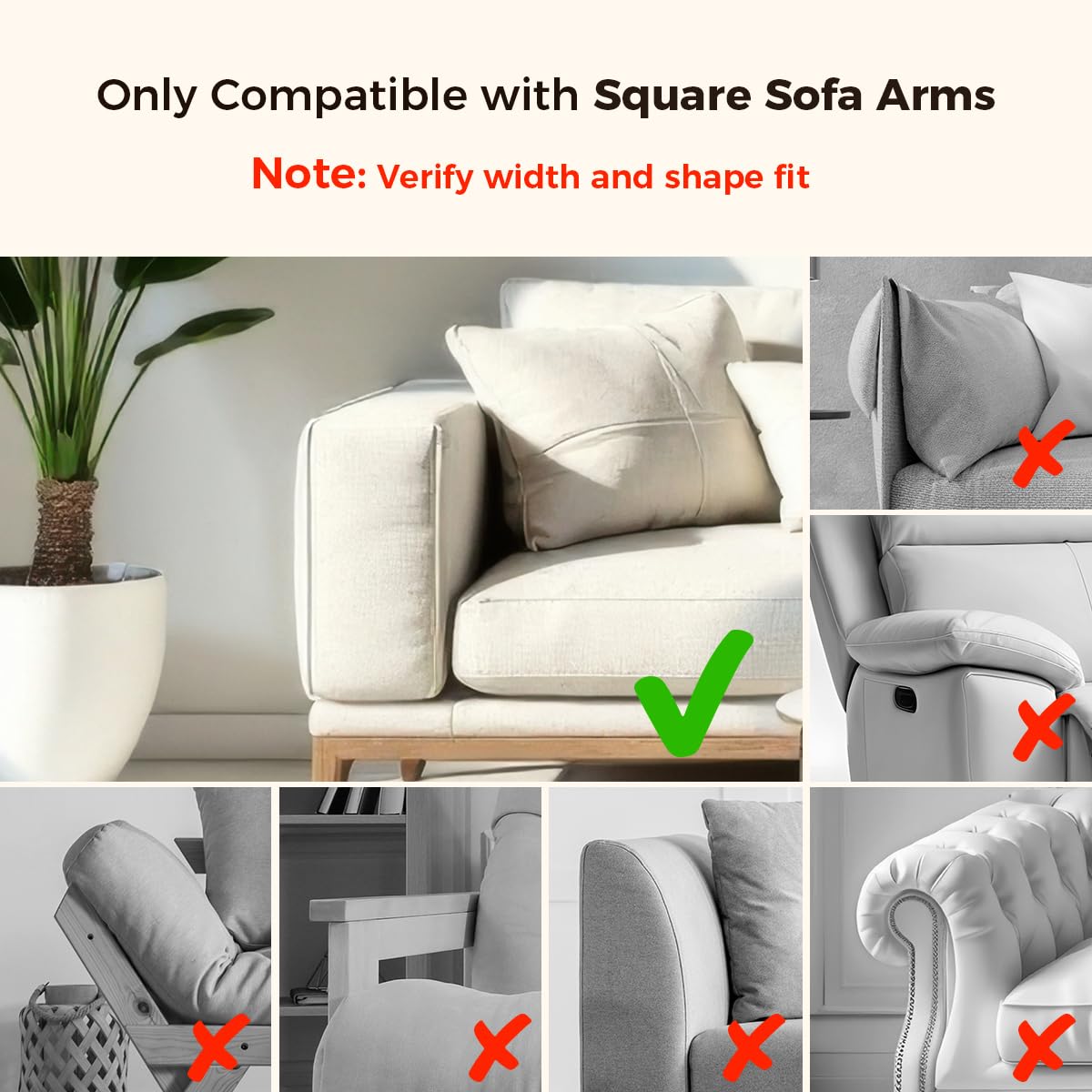 Wealone Black Couch Arm Tray with 2 Rotatable Tray, Adjustable Sofa Arm Clip Table with Storage Box & 360° Phone Holder, Bamboo Couch Armrest Table for Snacks, Drinks or Dining