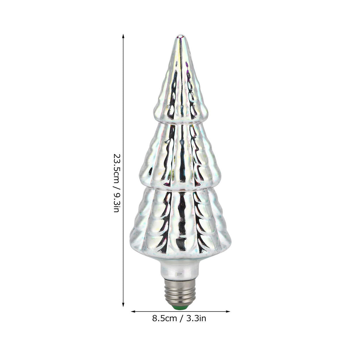 Aqur2020 3D Fireworks Effect LED Light Bulb, Christmas Tree Shape Lamp for Party Home Christmas Holiday Festival Decor