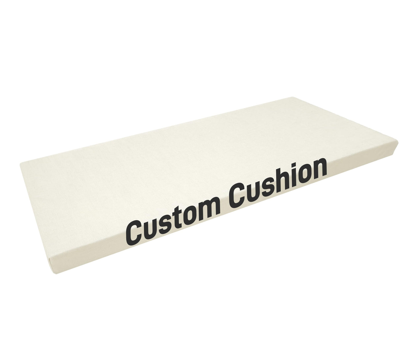Kiyeocca Custom Size Bench Cushion, Bay Window Seat Pad Indoor, Repalcement Rv Mattress Pad, Breakfast Nook Cushion, Removable Cover