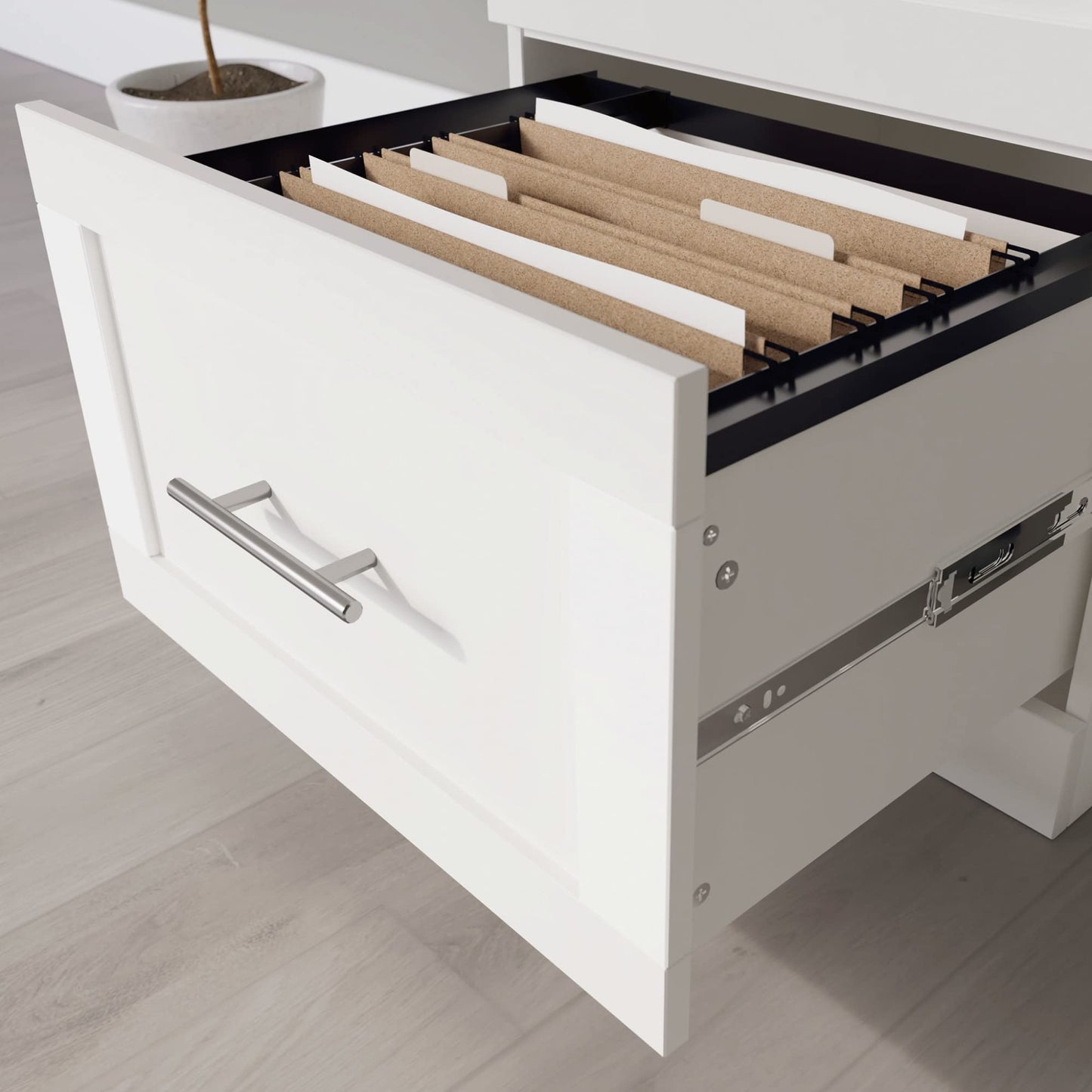 Realspace® 28-1/8 in. X 19 in Vertical 2-Drawer File Cabinet, White