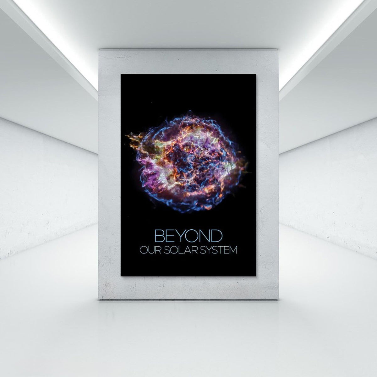 XIAOLOUTINYU Supernova Remnant Canvas Wall Art 16x24 Inch Unframed – Deep Space Nebula Astronomy Poster, Universe Science Decor for Classroom, Bedroom, Home Office, Space Gift
