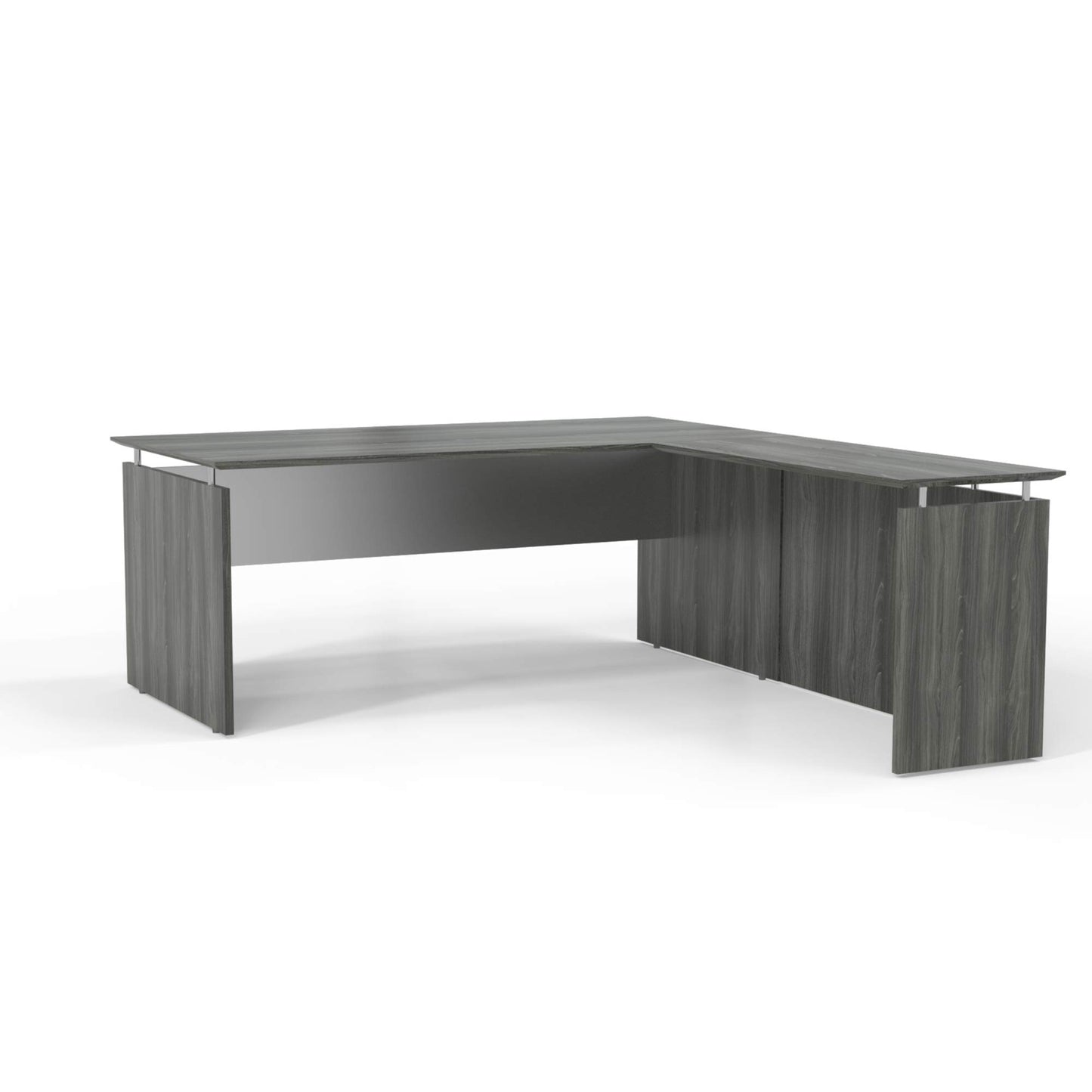 Safco Products Mayline MNRTLGS Medina 48.5" W Non-Handed Return for use with Desks, Sold Separately, Gray Steel Laminate