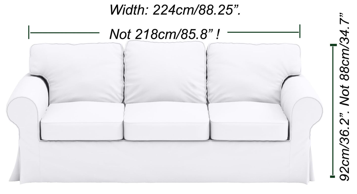 Heavy Velvet UPPLAND Sofa Cover Compatible with IKEA 3 Seat Sofa Slipcover