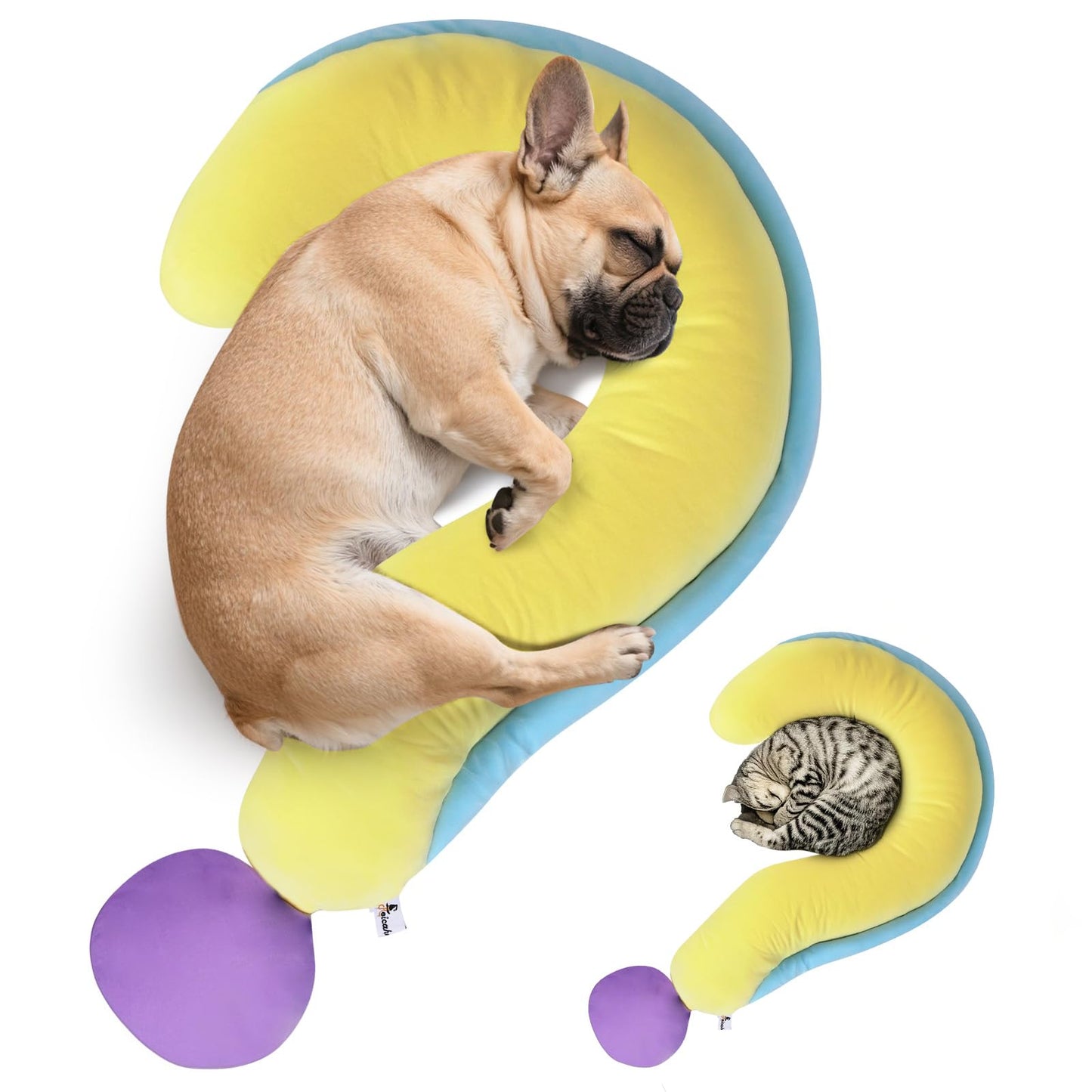 Dog Calming Pillow – Soft Plush Cat Body Pillows for Small/Medium/Large Dogs, Cozy Cotton-Filled Dog Neck Pillow, Cute Design for Rest and Relaxation