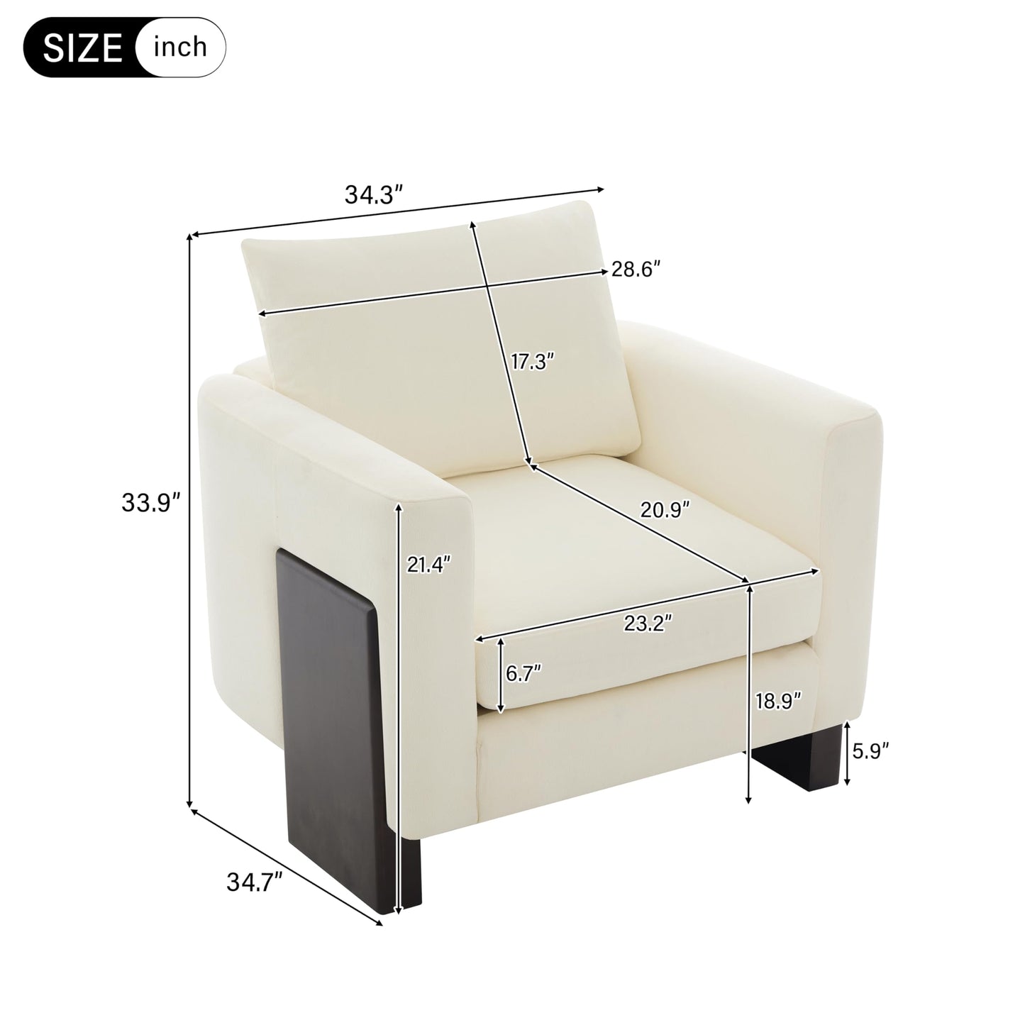 Christopher Knight Home Cozy Oversized 3-Seater Sofa Set with Two Single Chairs, Comfortable Modern Lounge Couch for Living Room or Office, Beige Chenille Fabric 5-Seater Sofa Set with Rubberwood Legs
