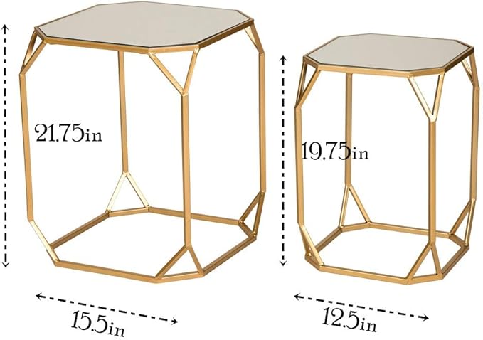 Glitzhome Modern Nesting Tables, Side/End Tables
