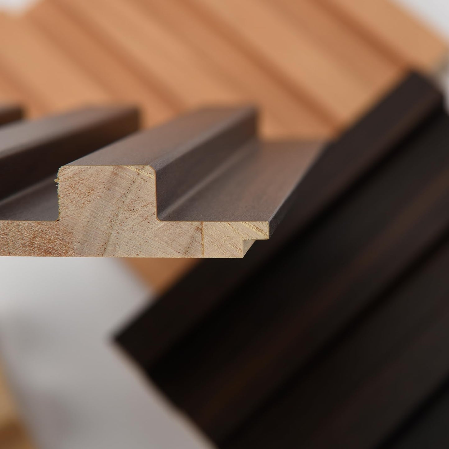 Art3d Slat Wood Wall Paneling for Interior and Ceiling Decoration - 5 Samples Pack, 6 x 5.7in.