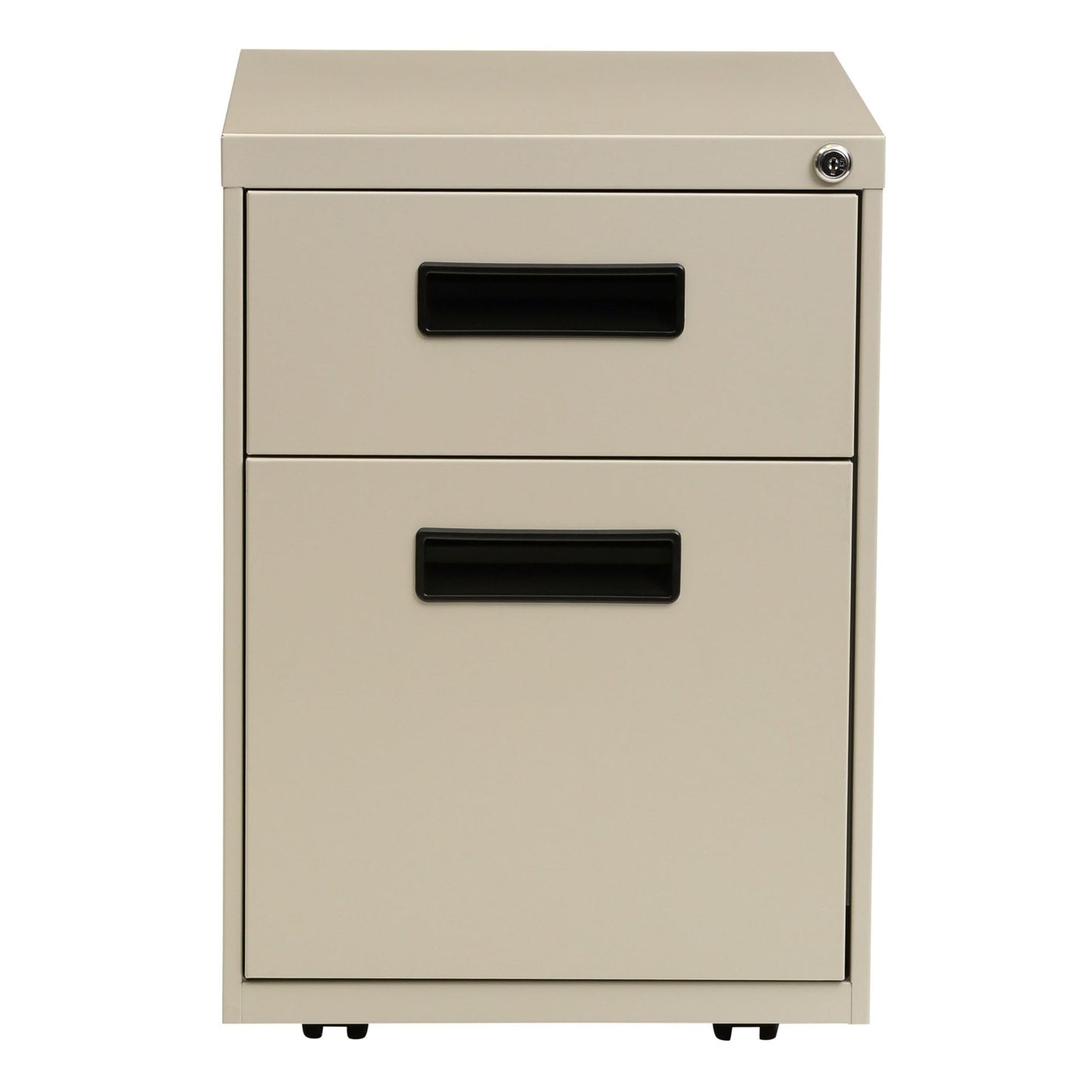 Alera ALE Two-Drawer Metal Pedestal File, 14 7/8w x 19 1/8d x 21 3/4h, Putty