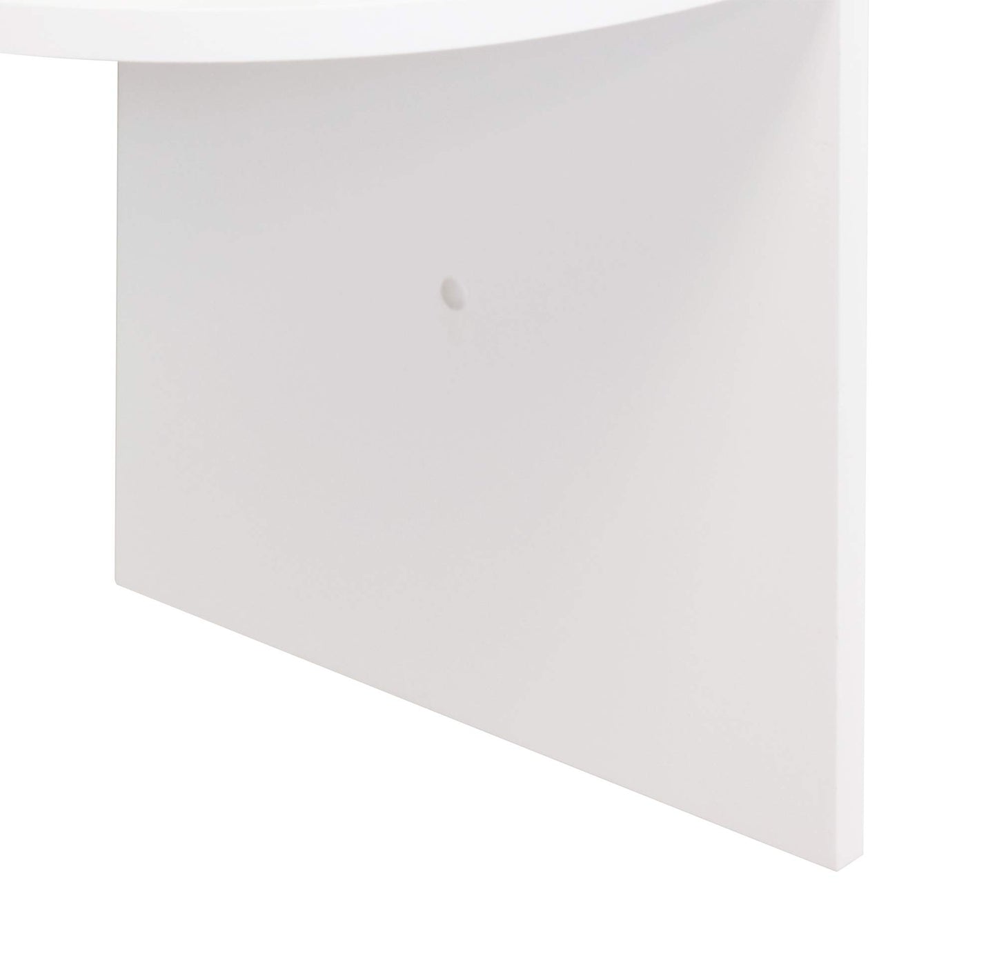 Kiera Grace Provo Floating Shelves, Decorative Wall Mounted Corner Shelves for Home, Room, Office, 57"x12", White, 1Pack