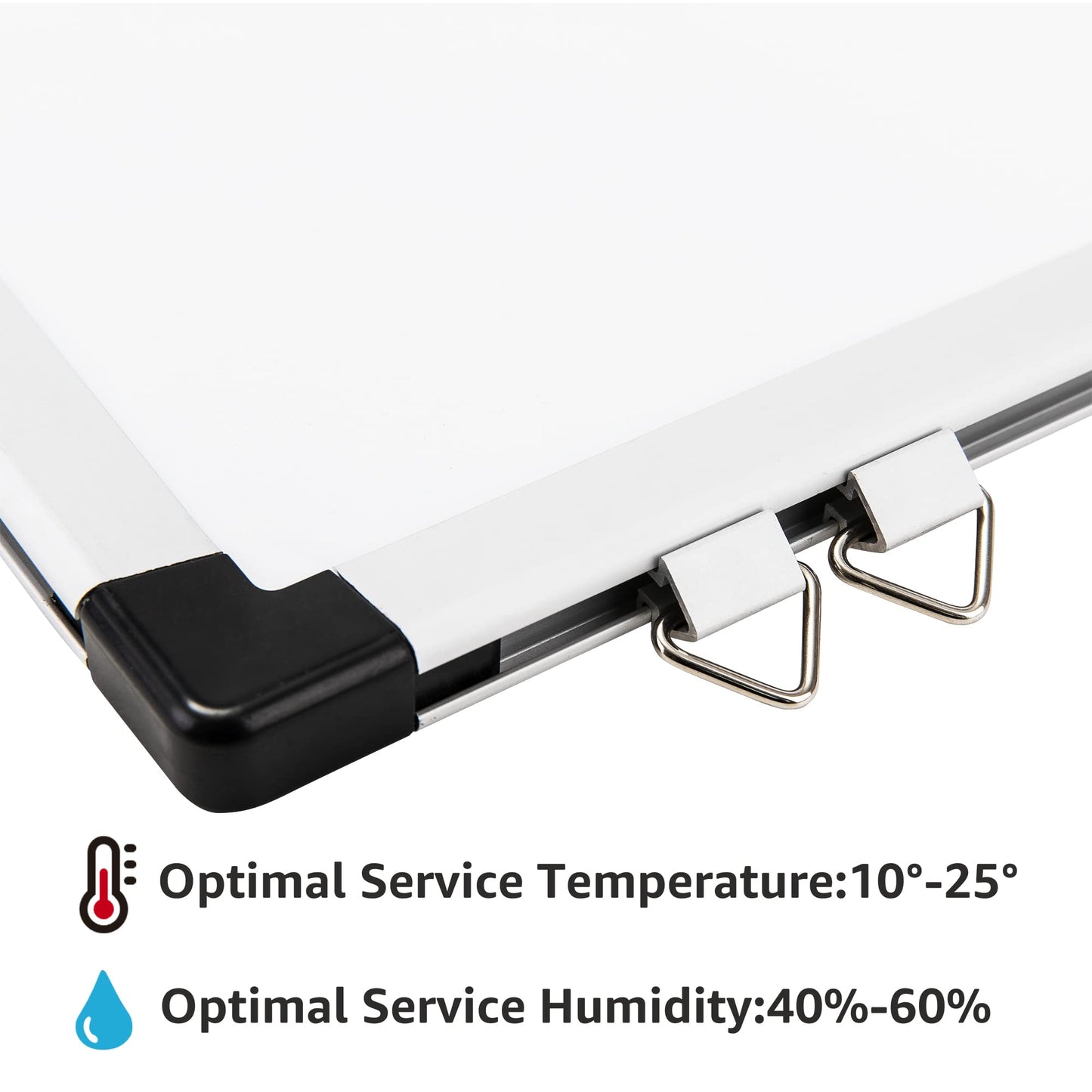Amazon Basics Large Magnetic Dry Erase Whiteboard with Aluminum Frame, Pen Tray, Wall Mountable, 35.4" x 23.6", for School, Classroom, Office & Home