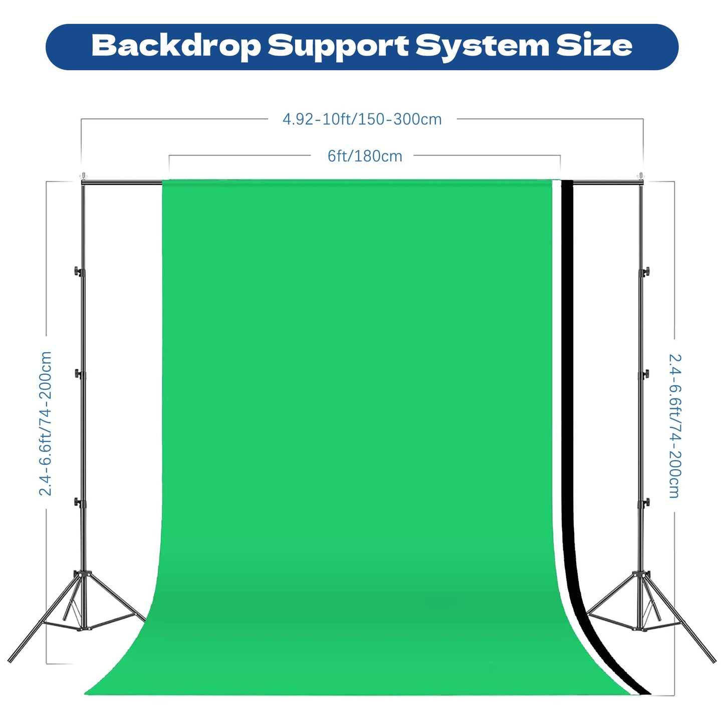 WEPHOTOJET Photography Softboxes Kit with 6.6x10ft Backdrop Stands, 5 Tripod Stands, 3 Color Background Screen, Softbox with 85W Led Bulb, Photo Studio Equipment for Video Shoot, Product & Portrait