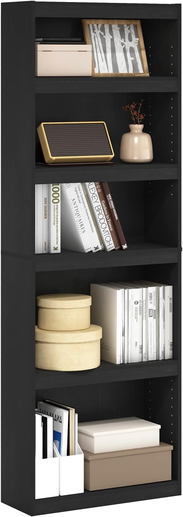 Furinno Jaya Enhanced Home 5-Tier Shelf Bookcase
