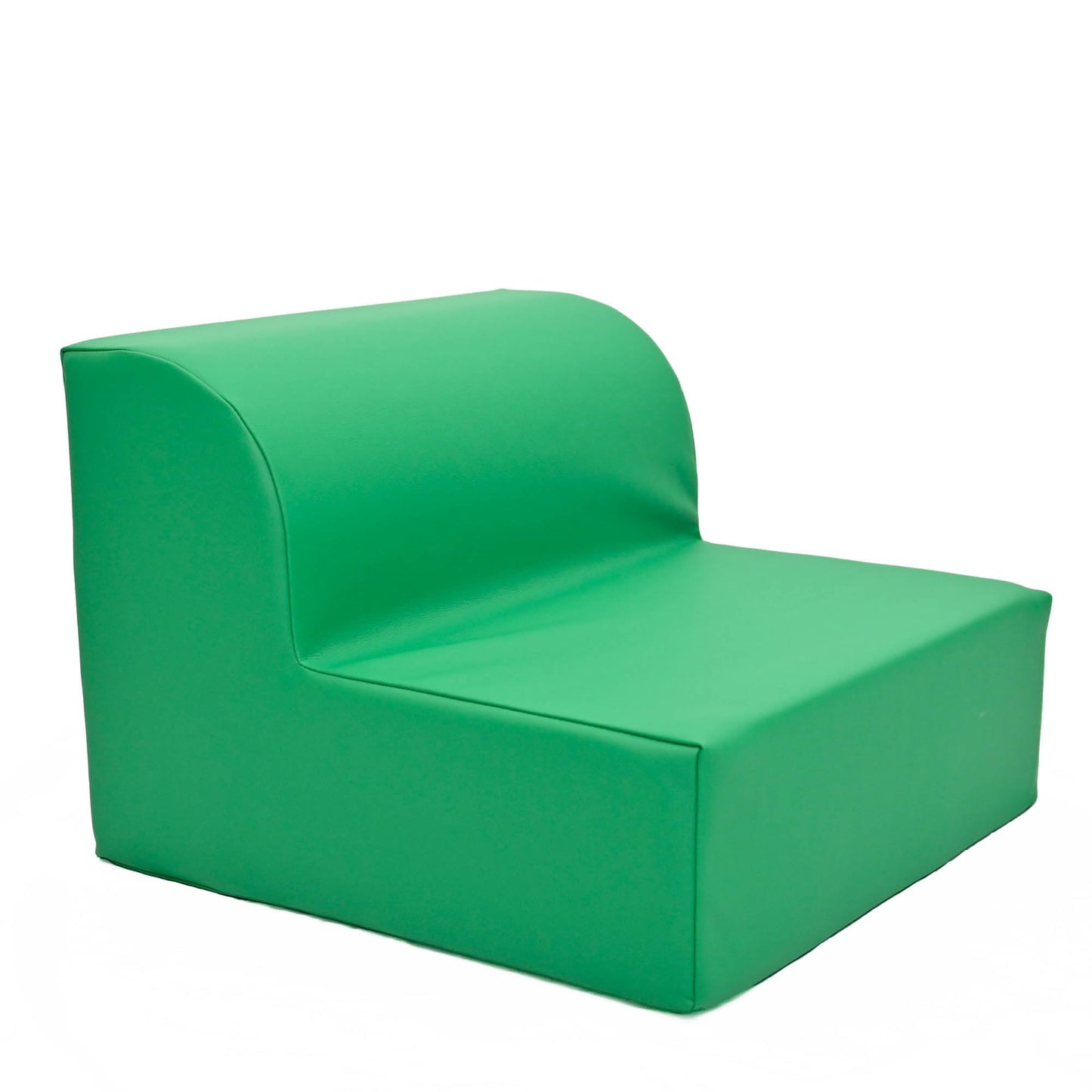 Children's Factory Library Lounger, Flexible Seating Classroom Furniture, Comfy Kids Chairs, Green, Single Lounger