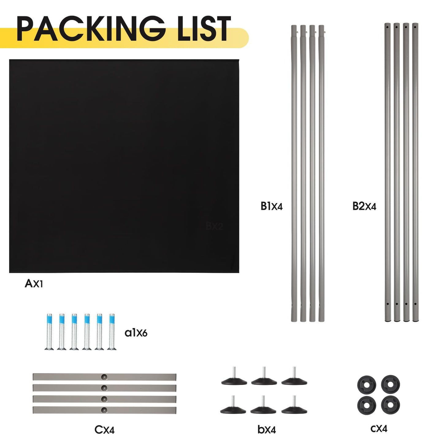 RANTILA Single Large Panel Room Divider, Privacy Screen for Office, Partition Separators, Freestanding Divider 71''W x 71''H, Black