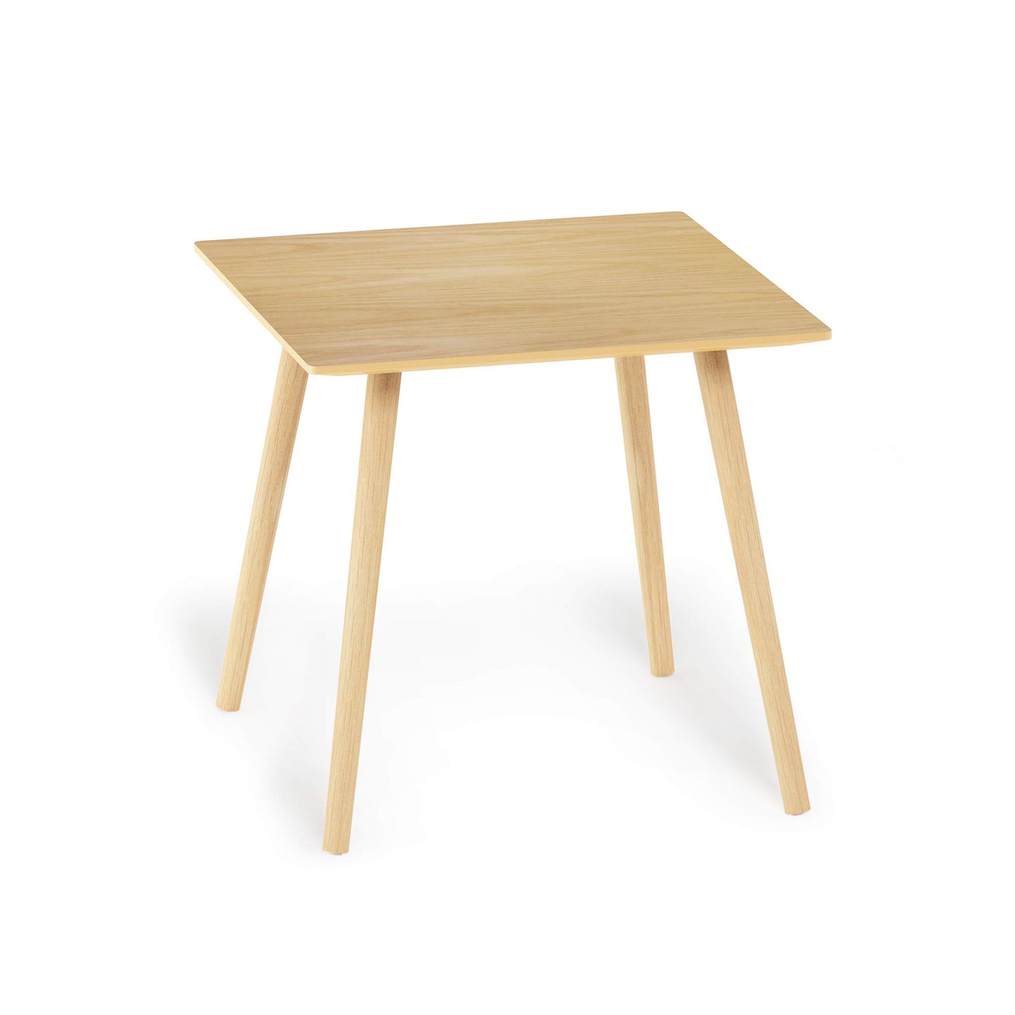 Furinno Small End Table, Square, Oak
