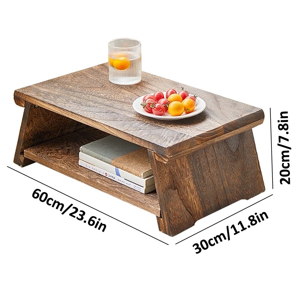 GHHDPXM Japanese Style Mini Tatami Tea Table for Meditation and Zen Practice - Retro Design Tea Table for Home or Office