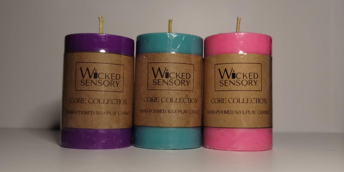 Premium Wax Play Candle - Unscented Body Safe Wax Blend for Sensory Play, Comfortable Heat Sensation - Perfect for Couples & Beginners (Pink)