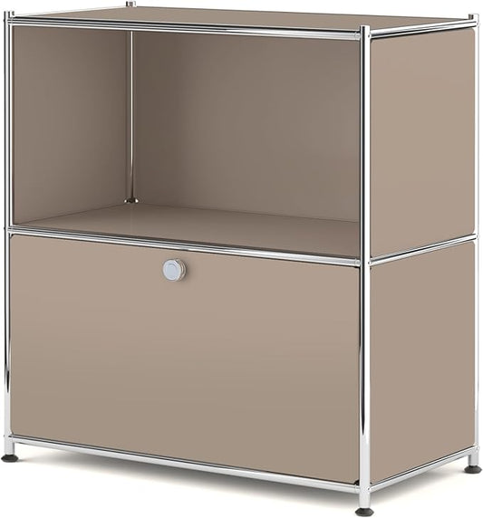 32.5-Inch Flip-Top Side Table & Buffet Cabinet