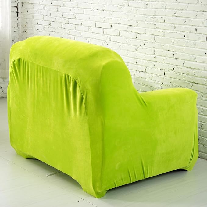 vctops 1-Piece Velvet Plush Stretch Chair Sofa Slipcover Soft Fuzzy Fluffy