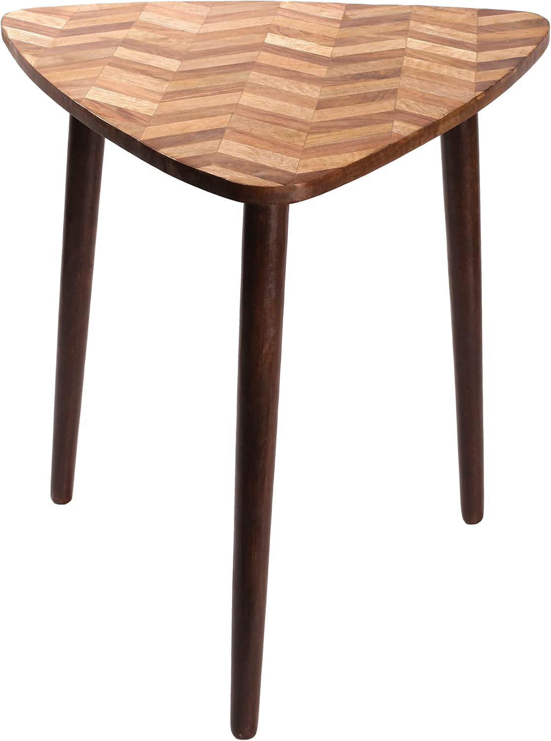 End Table, Coffee Table, Side Table, Wooden Table 3 Legs Joint Triangle Designs 21x22 - Style Table for Modern Design Room,Multi-Purpose in Home Living Room and Bed Room