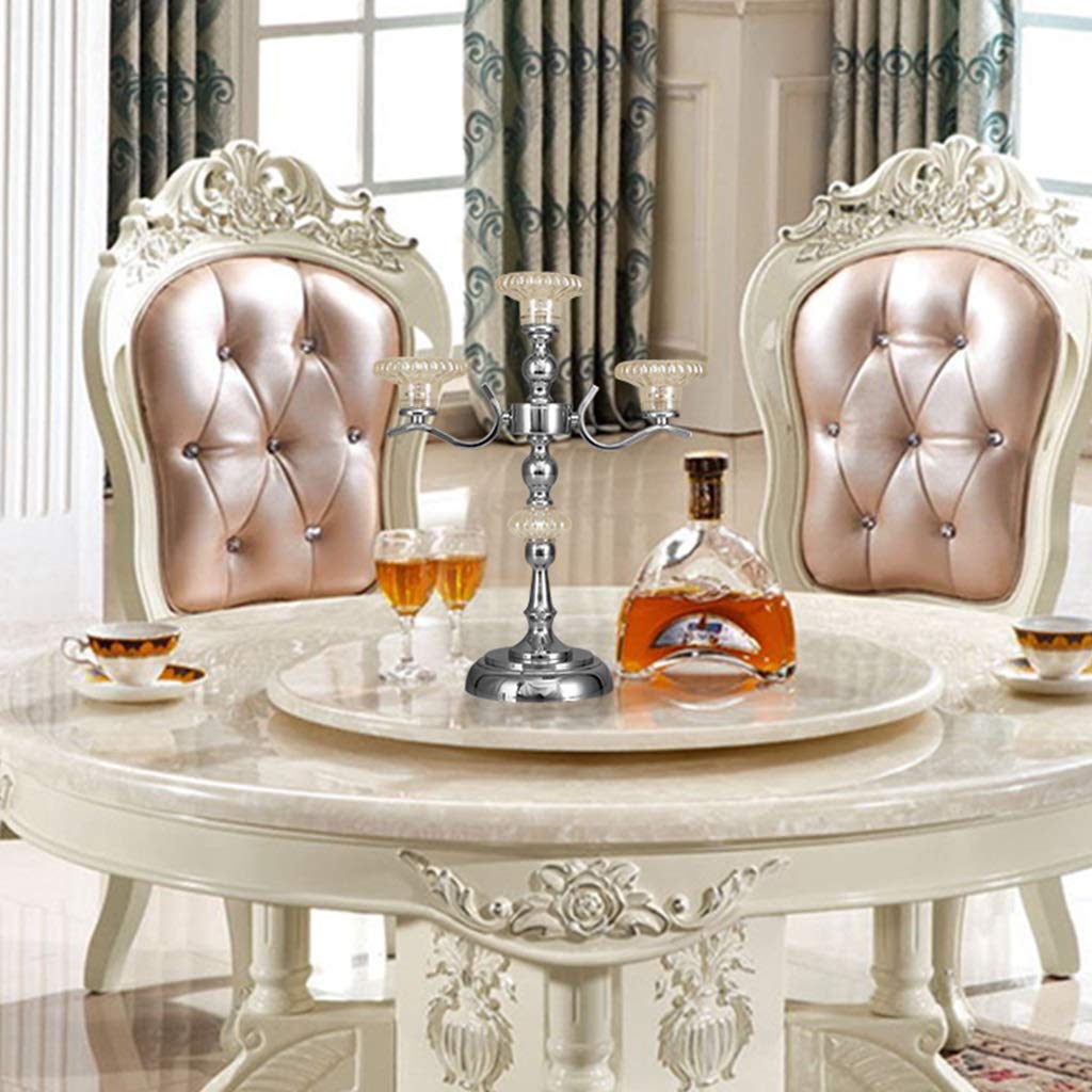 XILIN-1987 Candle Holderss European Table Candle Holder Creative Crystal Candlestick Simple Modern Home Furnishings Decorative Candlestick (Color : C)